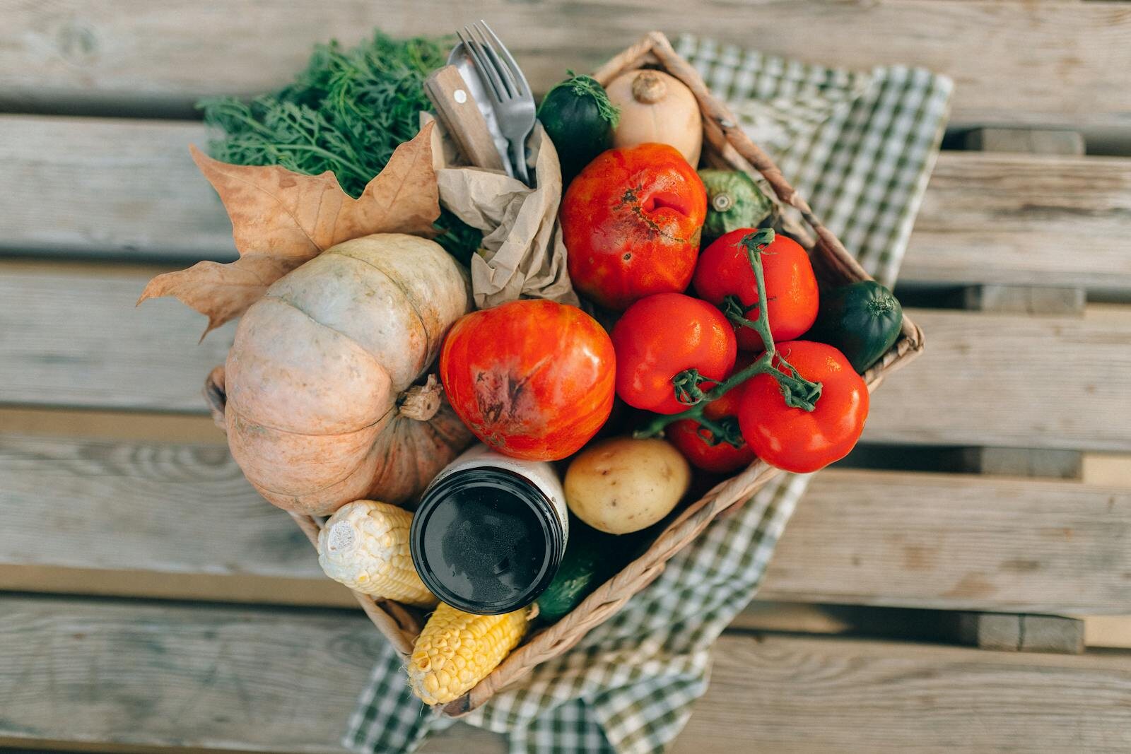 Fresh vegetables at market