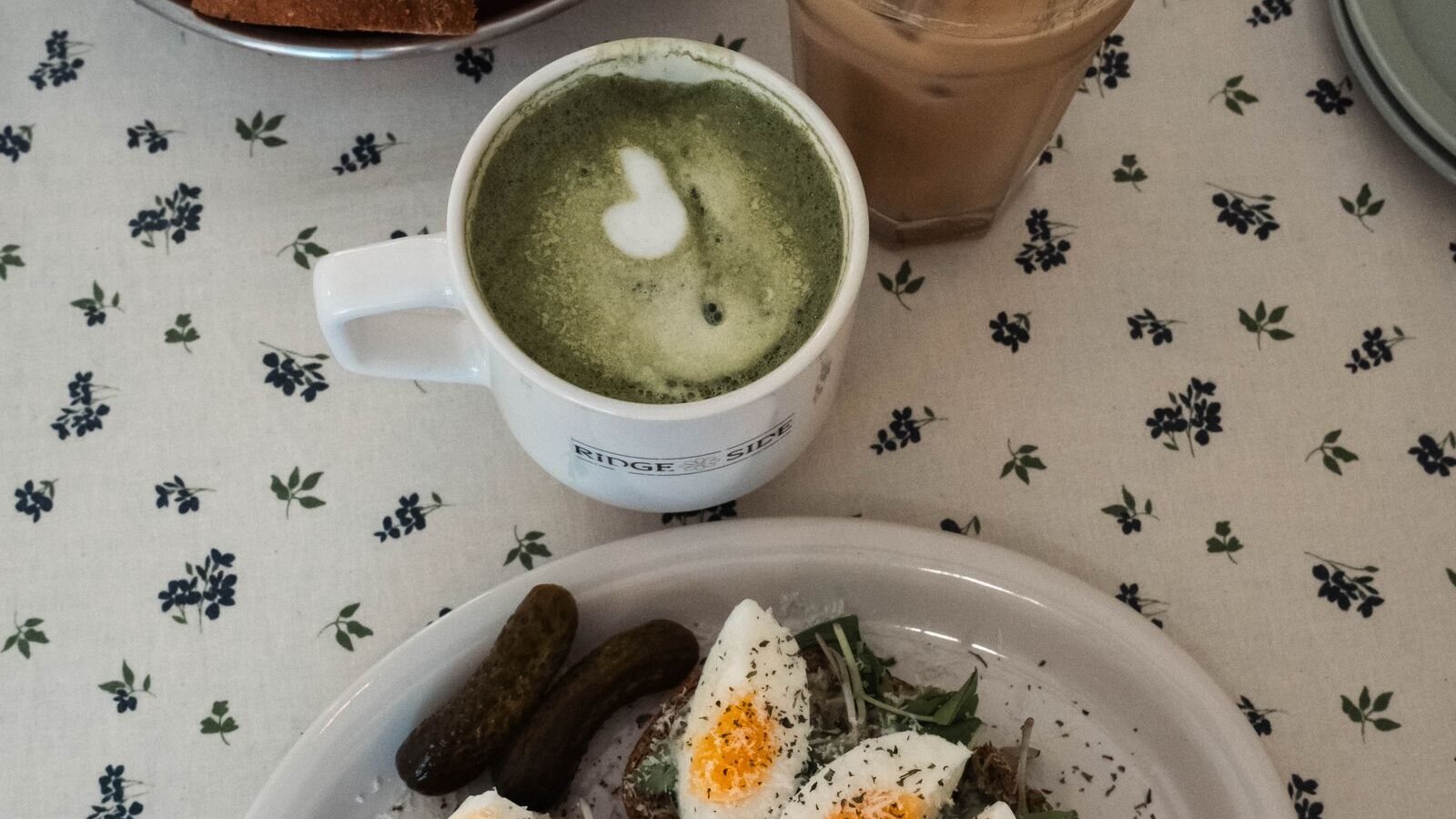 Cafe brunch with coffee
