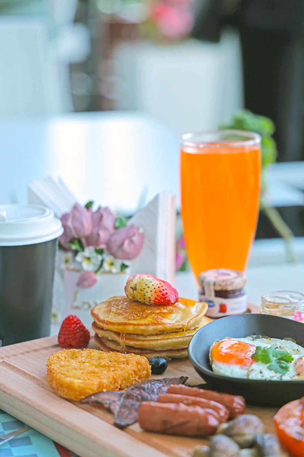 Turkish breakfast spread