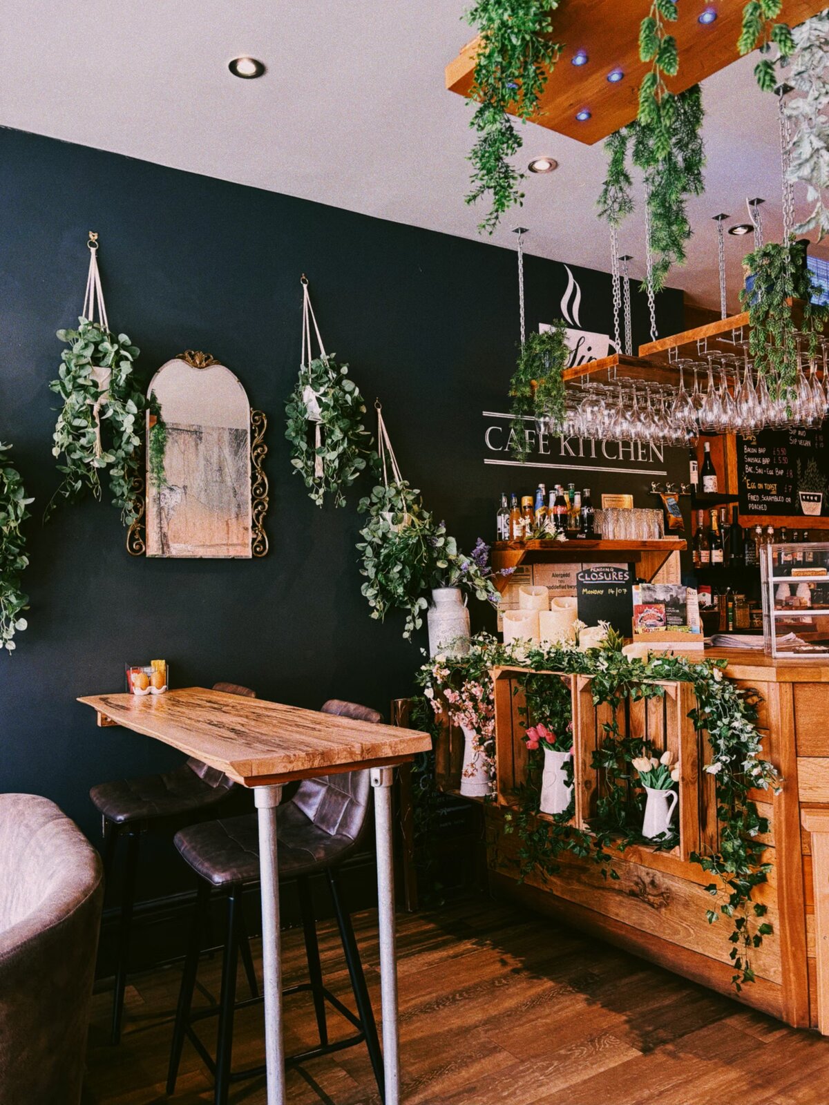 The Moorings cosy cafe interior